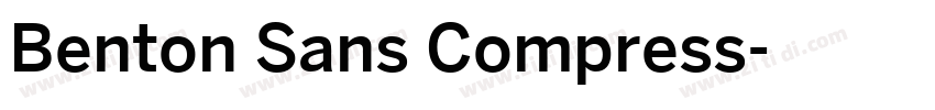 Benton Sans Compress字体转换